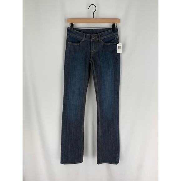 Buffalo David Bitton Roxie Low Rise Tulip Leg Denim Jeans Women's Size 24 New - Picture 1 of 11